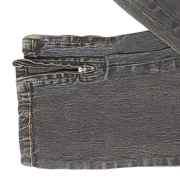 DG2 Black Skinny Jeans With  Ankle Zips - Picture 1 of 6